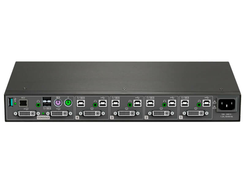 CYBEX SC Universal DP/H Secure Desktop Matrix 2x4 KVM with CAC PP4.0