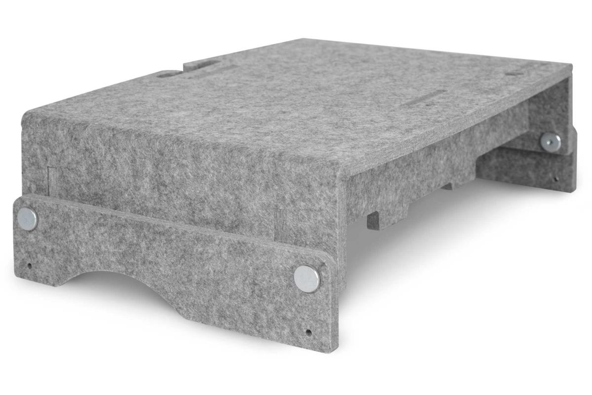 Monitor Stand Q-riser 110 Circular Light Grey