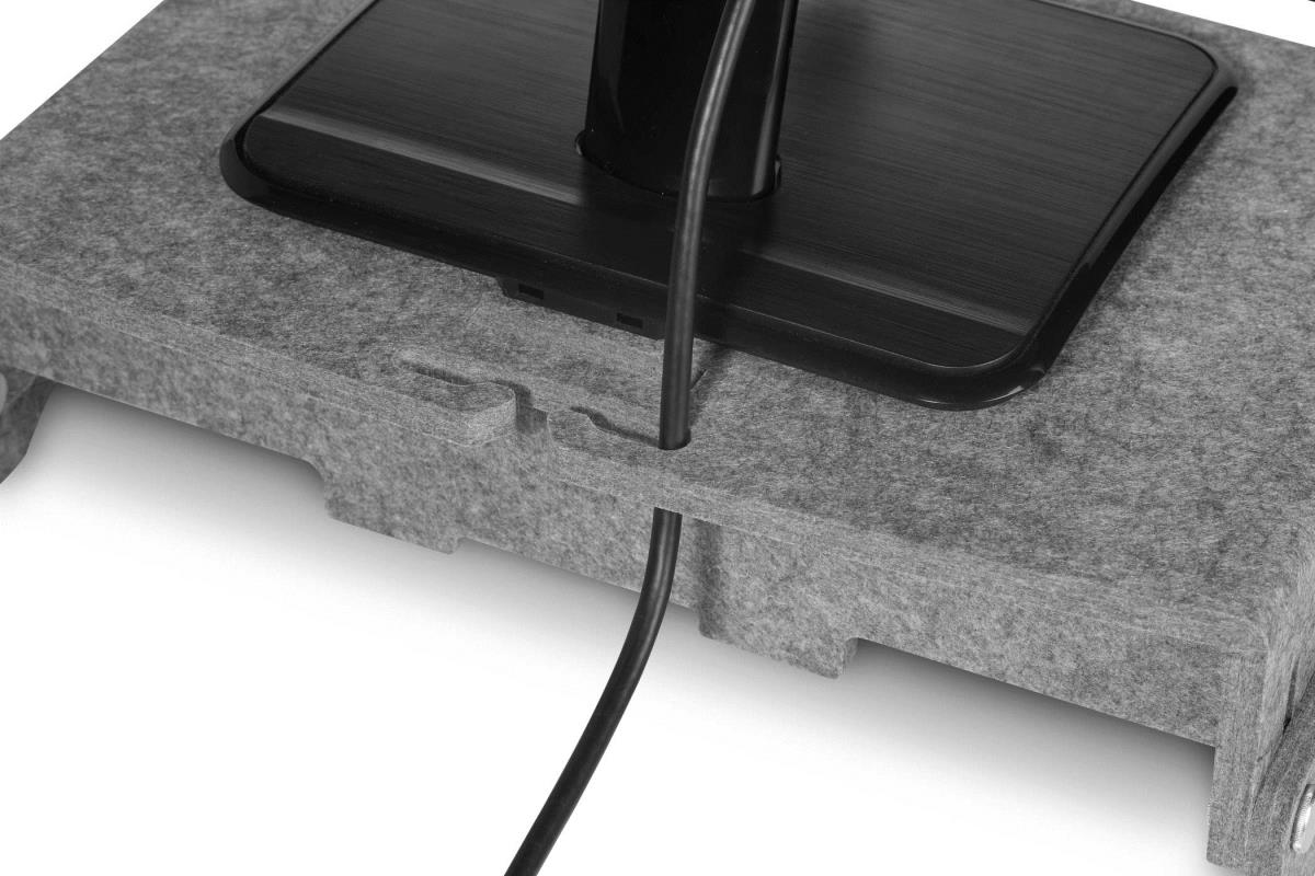 Monitor Stand Q-riser 110 Circular Light Grey