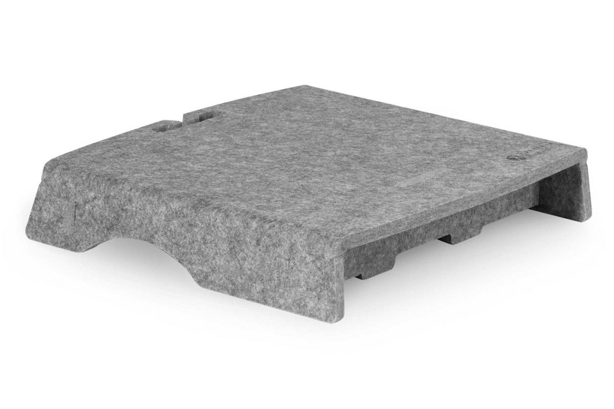Monitor Stand Q-riser 50 Circular Light Grey