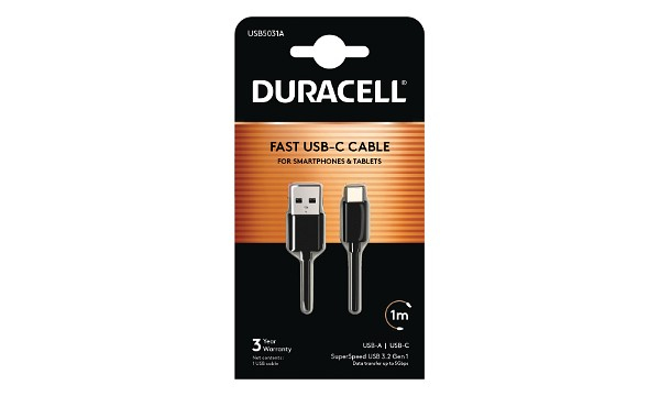 Duracell USB Type-C USB 3.0 Cable 1m