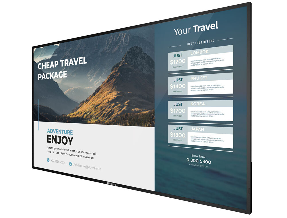 Digital Signage Display - B4e30t - 86in - 3840z2160 (4k/ Uhd) - Android 8.0