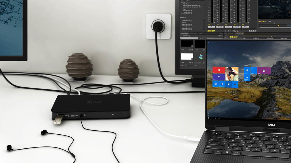 Mst Docking Station  - Dual Display USB-c - 3 X USB3.0 With Power Delivery