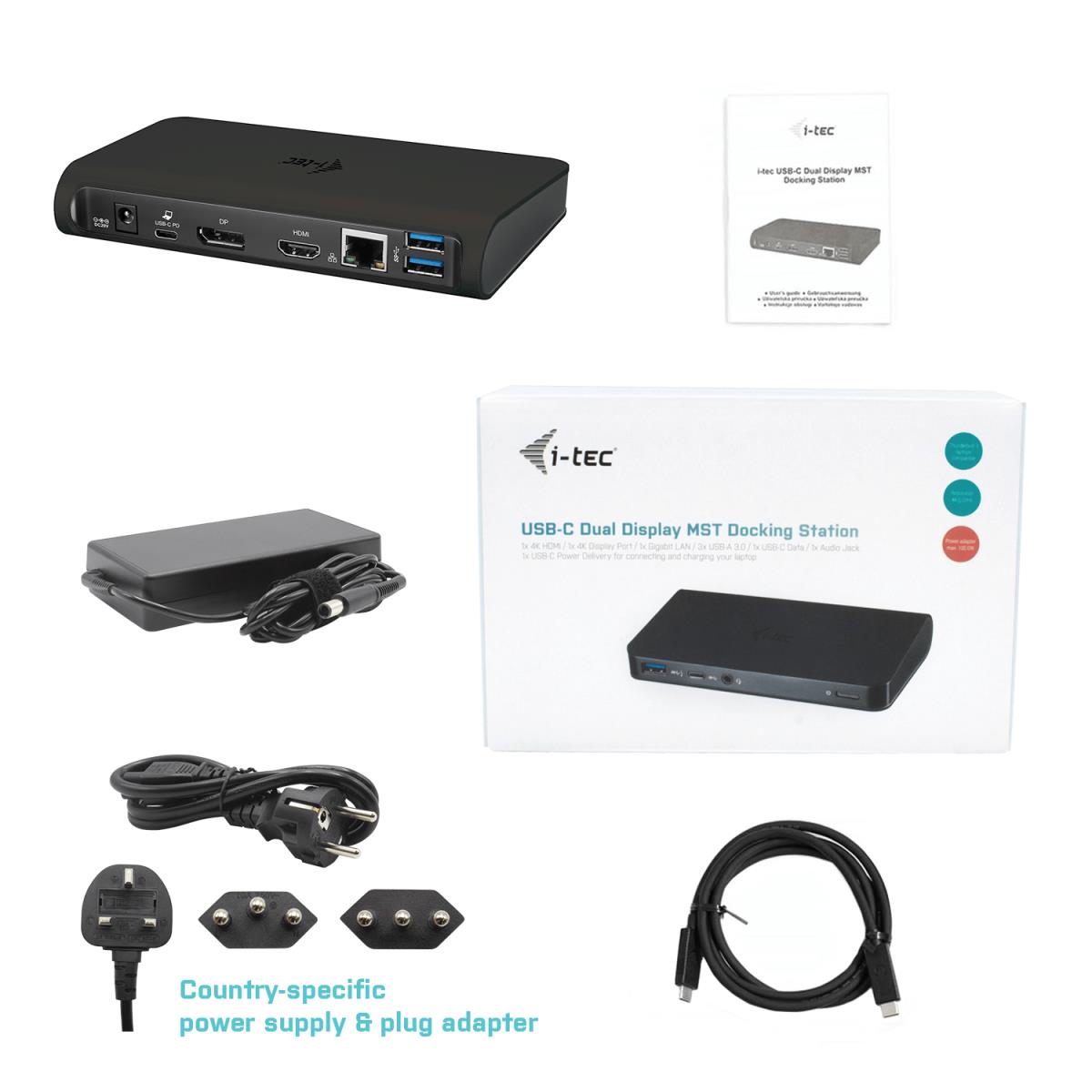 Mst Docking Station  - Dual Display USB-c - 3 X USB3.0 With Power Delivery