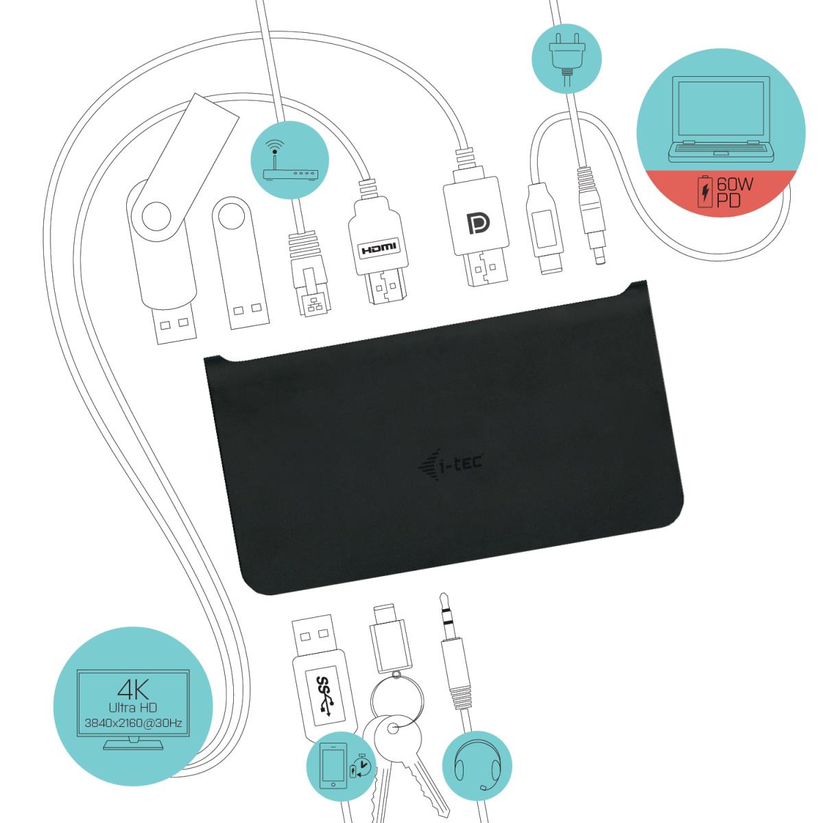 Mst Docking Station  - Dual Display USB-c - 3 X USB3.0 With Power Delivery