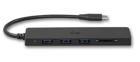 USB-c Hub + Card Reader USB-c 3 Port Hub USB 3.0 Sd Card