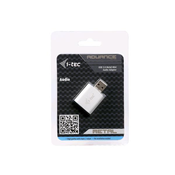 USB Mini Audio Adapter Metal Windows Mac Linux