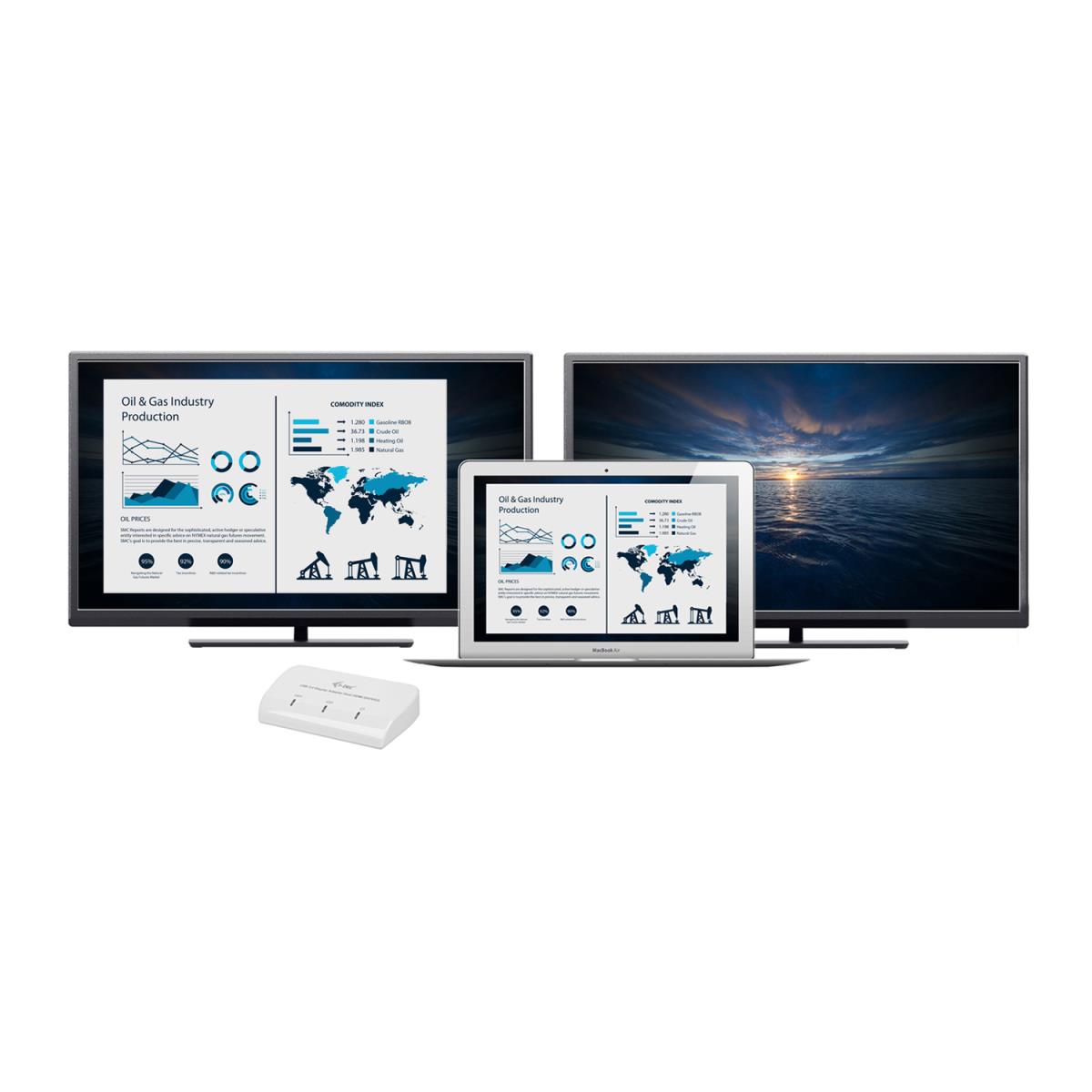 Dual Display Adapter USB 3.0 1xhdmi 1xDVI Full Hd