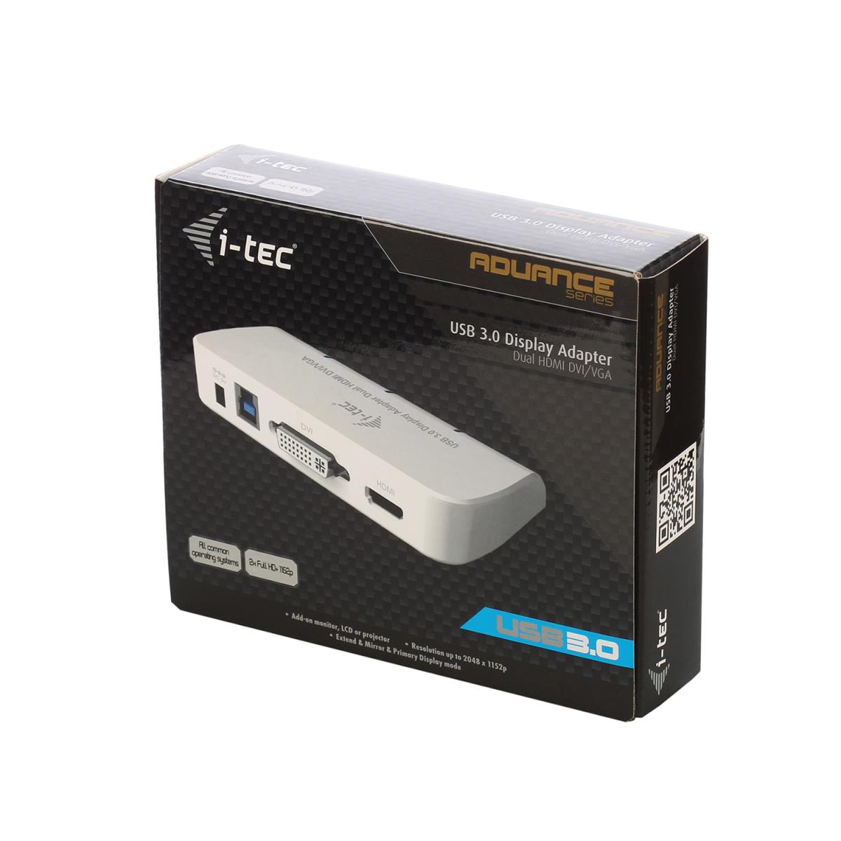 Dual Display Adapter USB 3.0 1xhdmi 1xDVI Full Hd