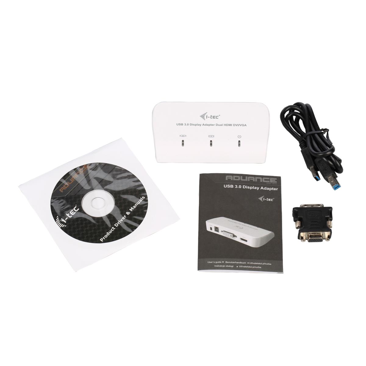 Dual Display Adapter USB 3.0 1xhdmi 1xDVI Full Hd