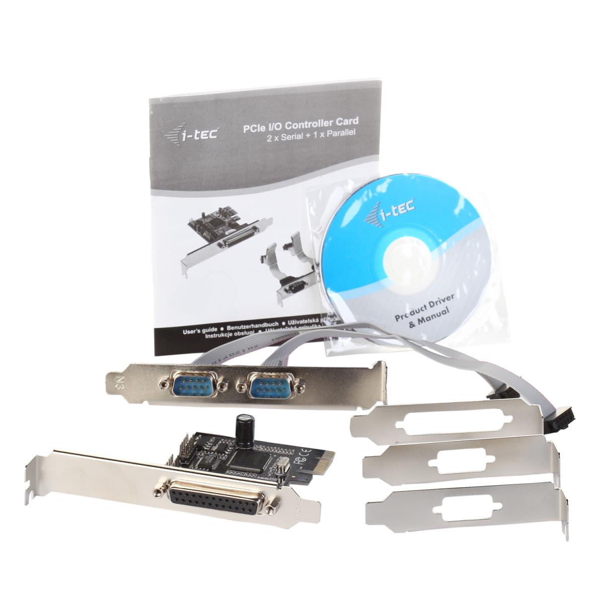 Pci-e Card 2x Serial Rs232 + 1x Parallel Db25