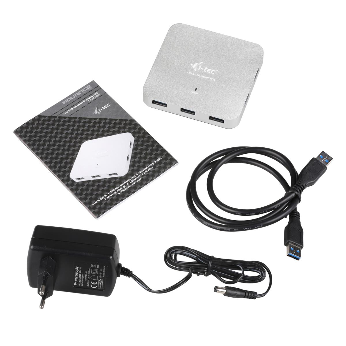 Metal Active Hub 7 Port USB 3.0 With Ps Win Mac Os