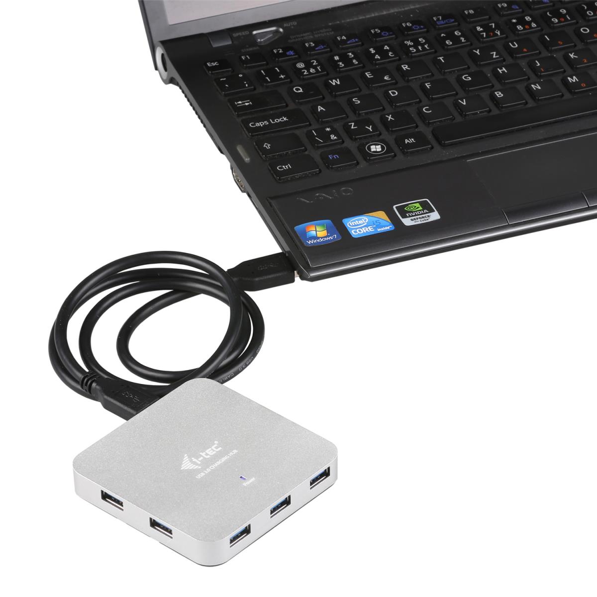 Metal Active Hub 7 Port USB 3.0 With Ps Win Mac Os