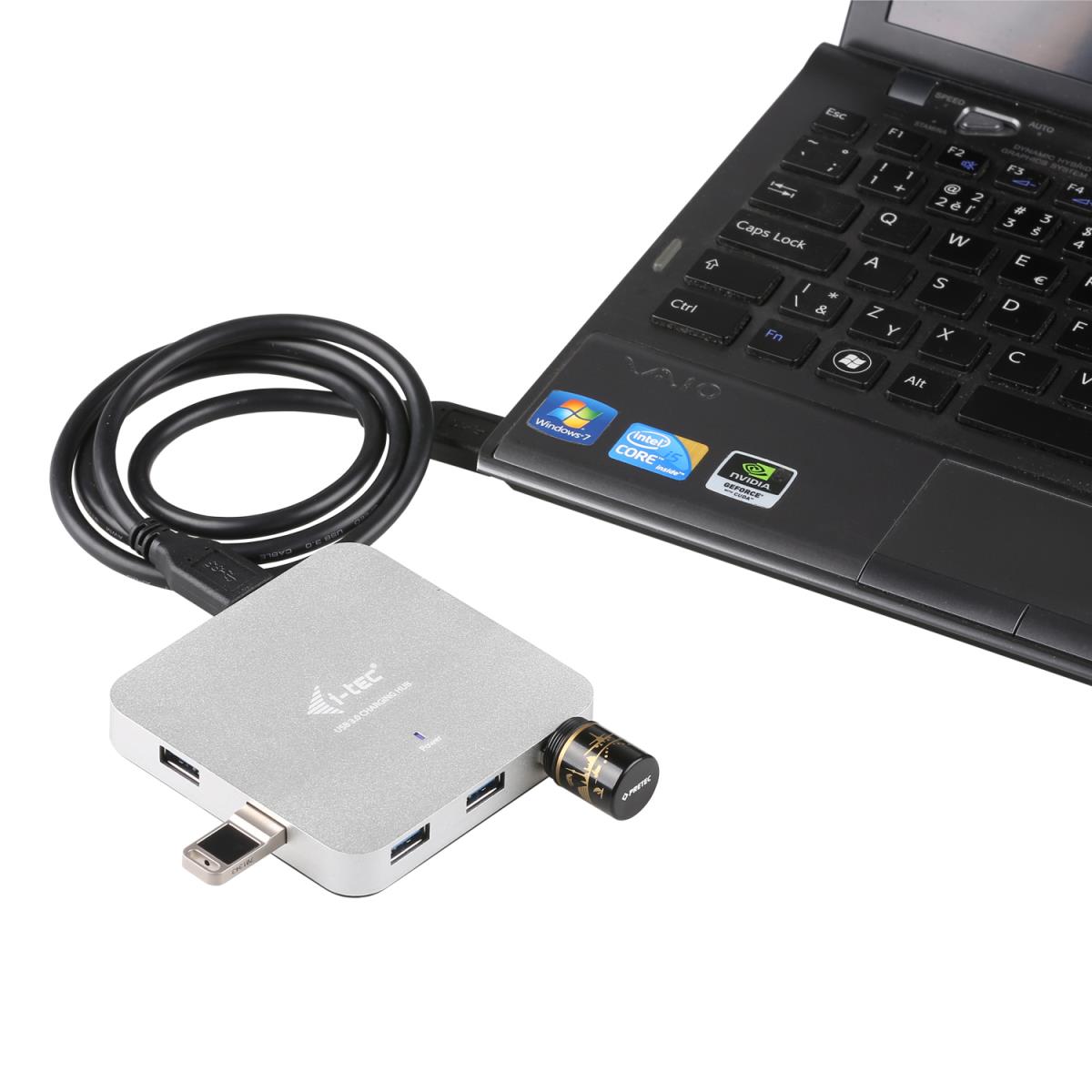 Metal Active Hub 7 Port USB 3.0 With Ps Win Mac Os