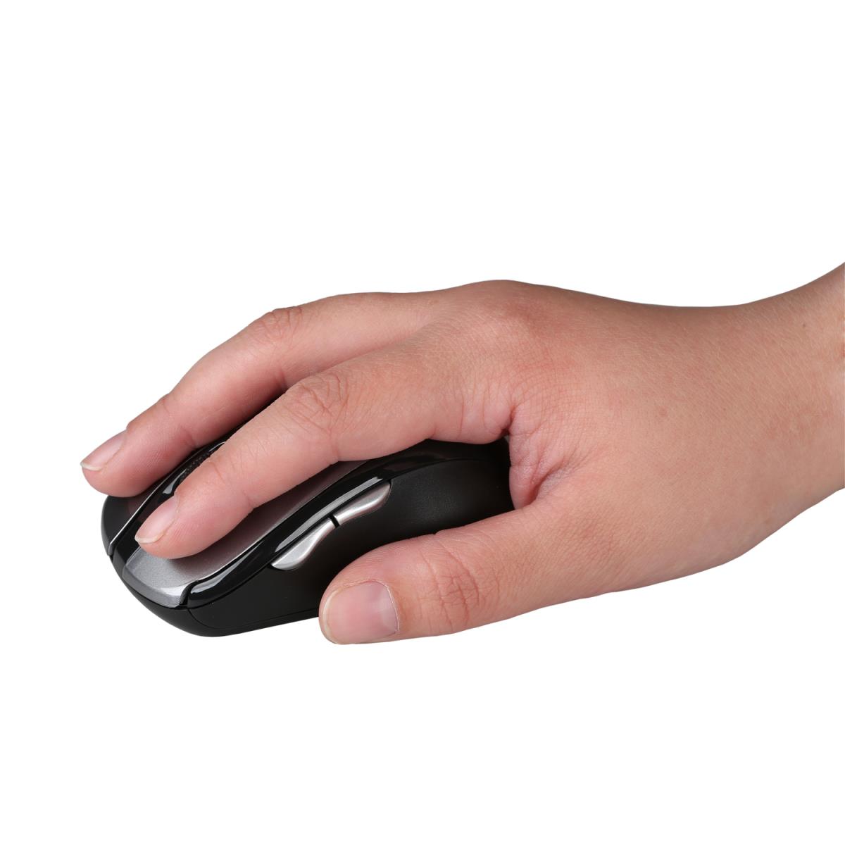 Mouse Bluetooth 10m 1600dpi 6-button Black In
