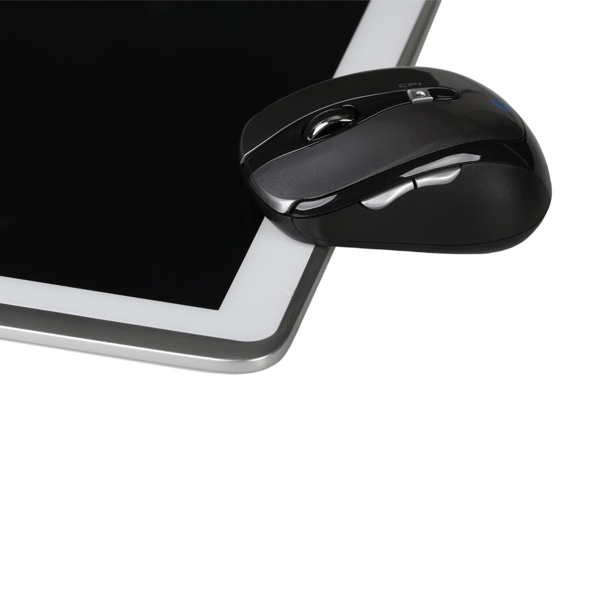Mouse Bluetooth 10m 1600dpi 6-button Black In