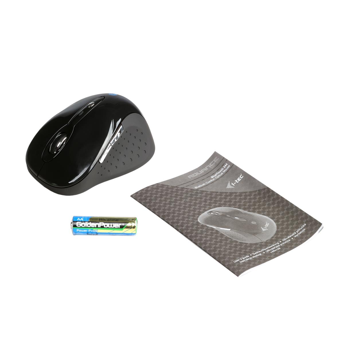 Mouse Comfort Bluetooth 10m 1600dpi 6-button Black In