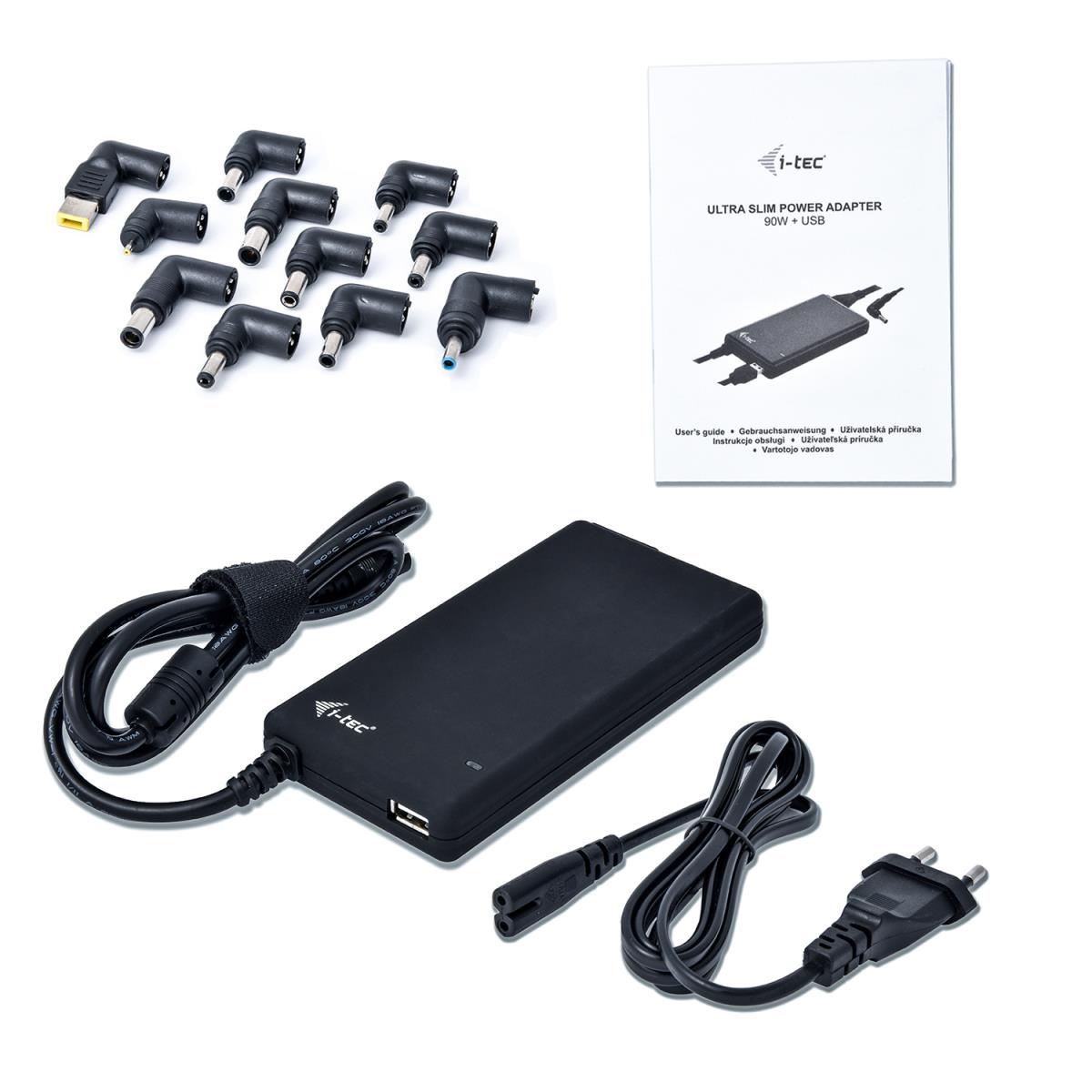 Ultra Slim Ac Adapter 90w For Notebook Black