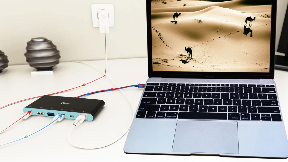 Mini Docking Station USB-c  - Hdmi - 2x USB-c (pd 60w) - 2x USB 3.0 - Ethernet