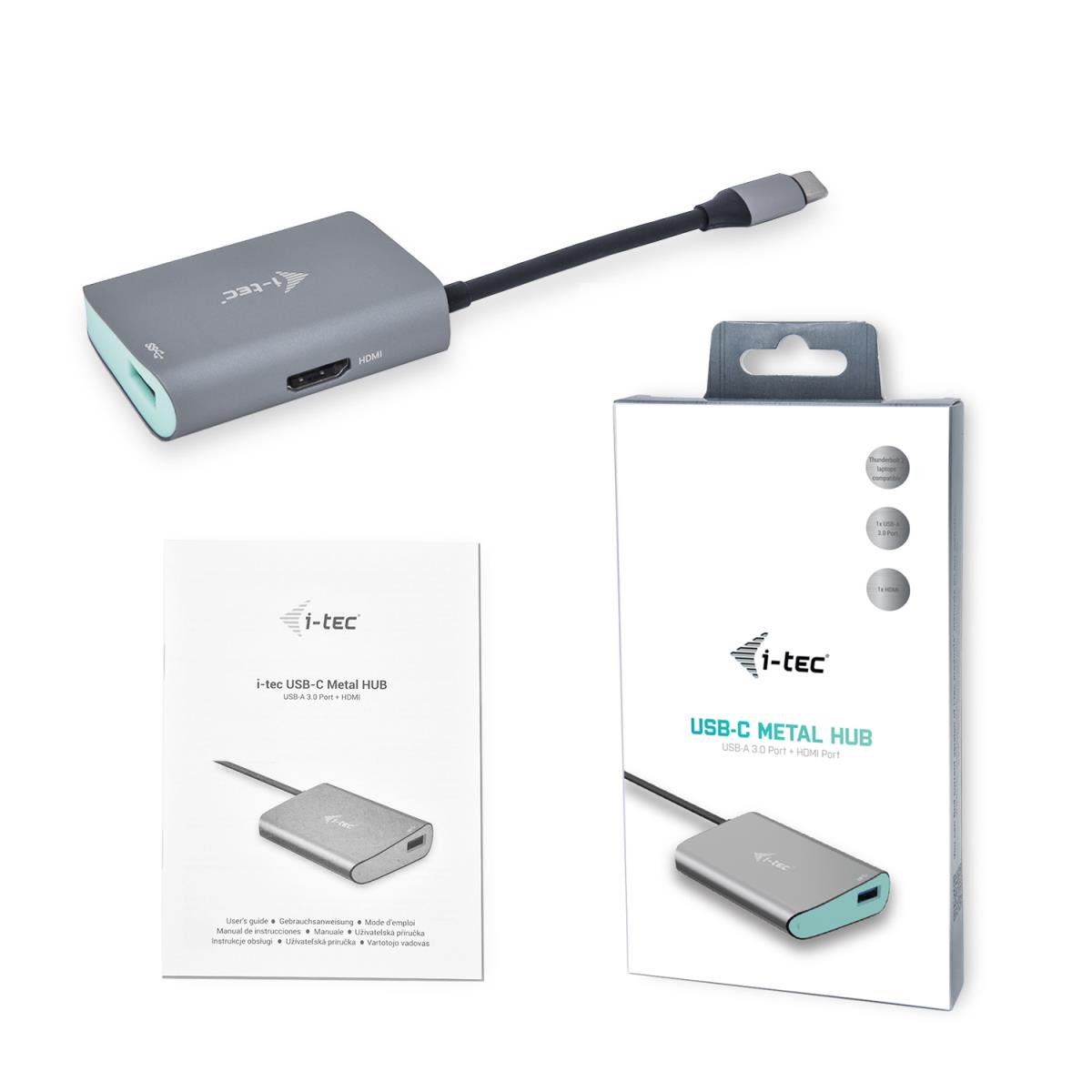 Metal Hub + Hdmi USB-c Grey
