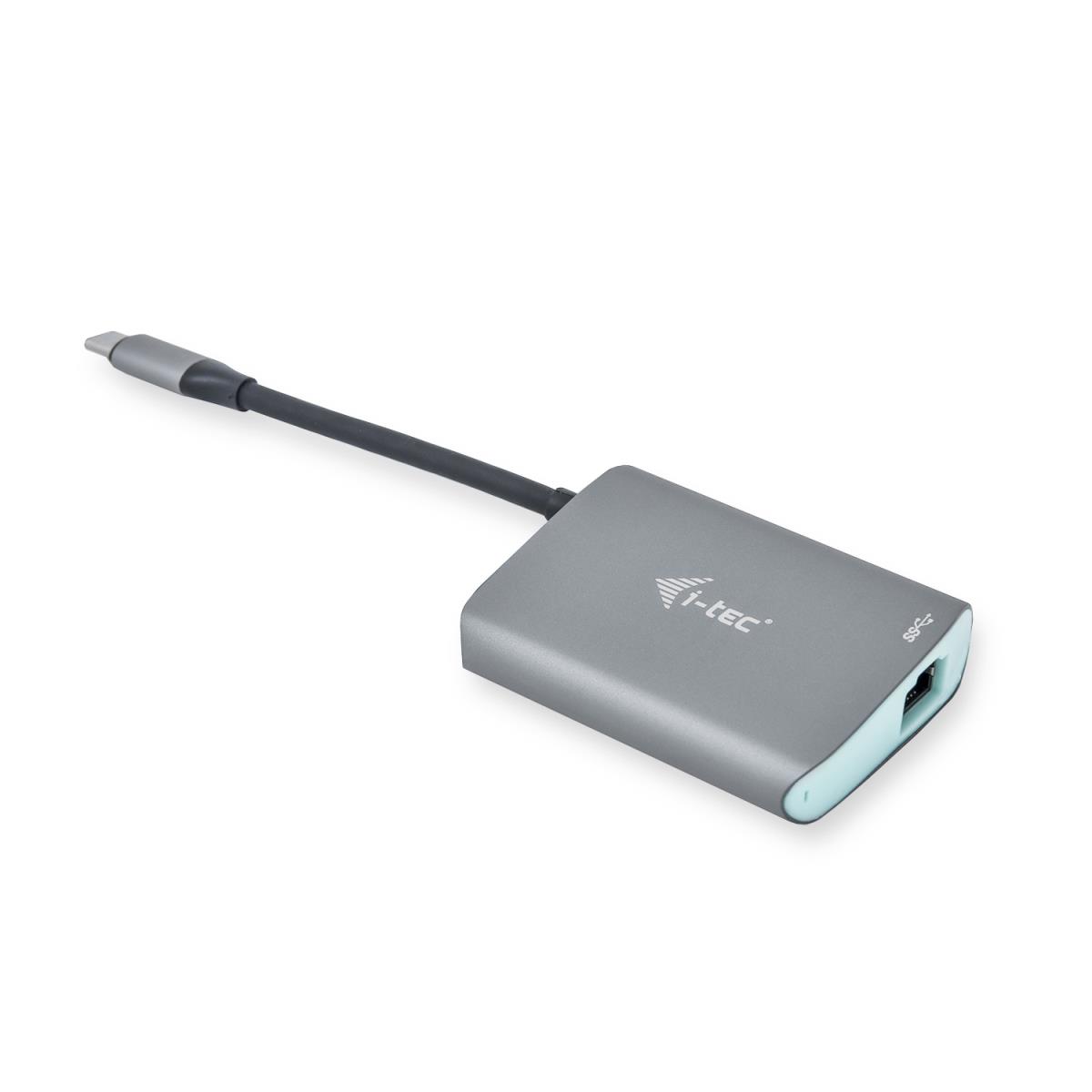 Metal Hub + Gigabit Ethernet Adapter Grey
