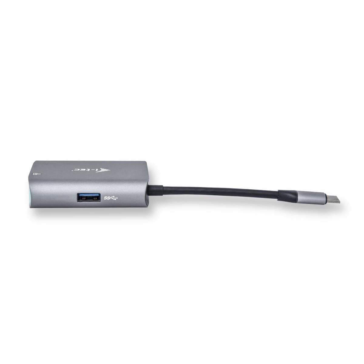 Metal Hub + Gigabit Ethernet Adapter Grey