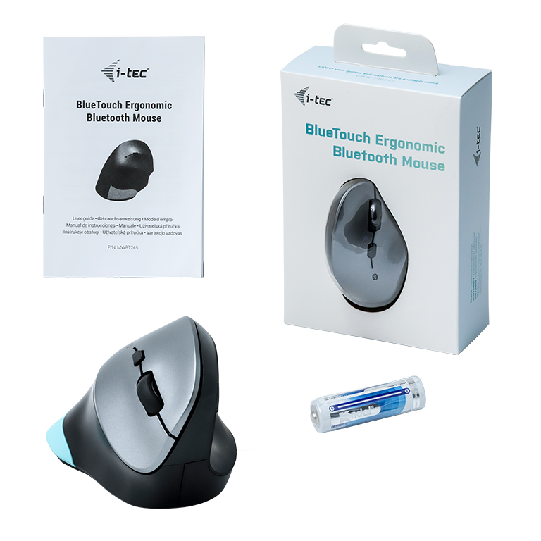 Mouse Bluetouch 245 Ergonomic Optical Bluetooth Black / Grey