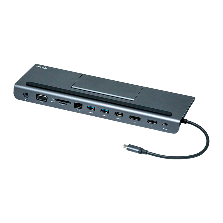 Docking Station Metal Low Profile - USB-c 4k Triple Display - Power Delivery 85w + I-tec Universal Charger 112w