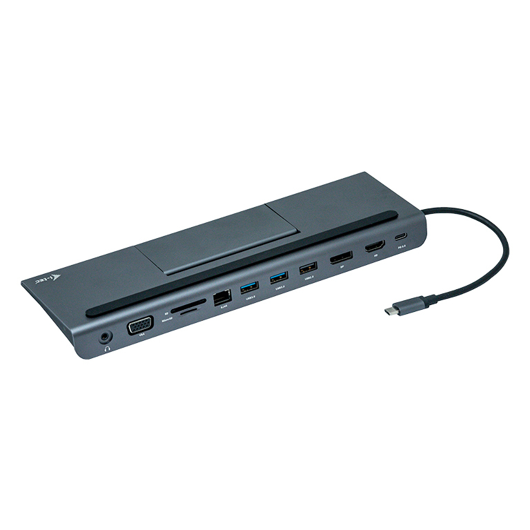 Docking Station Metal Low Profile - USB-c 4k Triple Display - Power Delivery 85w + I-tec Universal Charger 112w