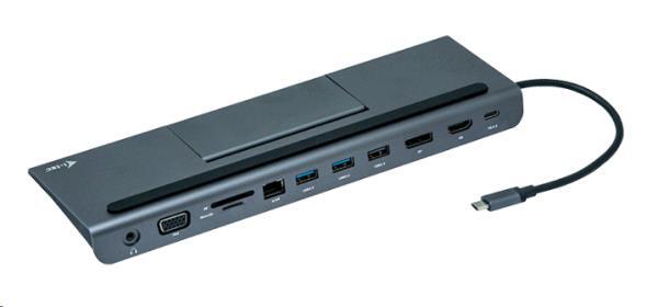 Docking Station Metal Low Profile - USB-c 4k Triple Display - Power Delivery 85w + I-tec Universal Charger 112w Uk
