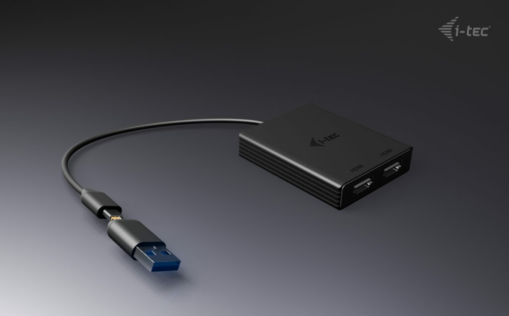 USB-a / USB-c Dual 4k/60 Hz DisplayPort Video Adapter