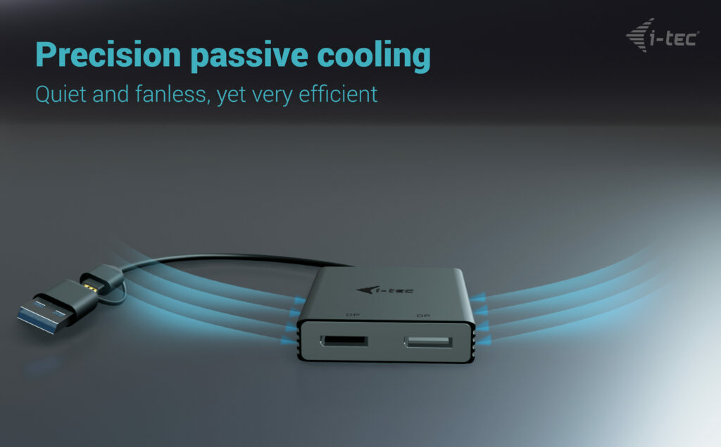 USB-a / USB-c Dual 4k/60 Hz DisplayPort Video Adapter