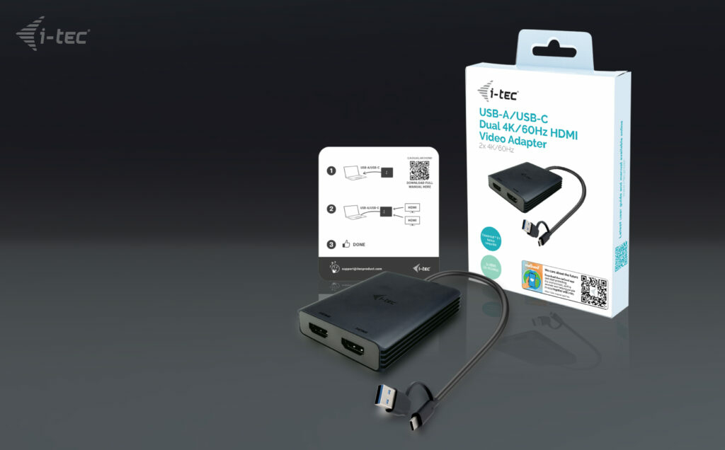 USB-a / C 2x Hdmi Adapter Dual 4k Hdmi Video Adapter