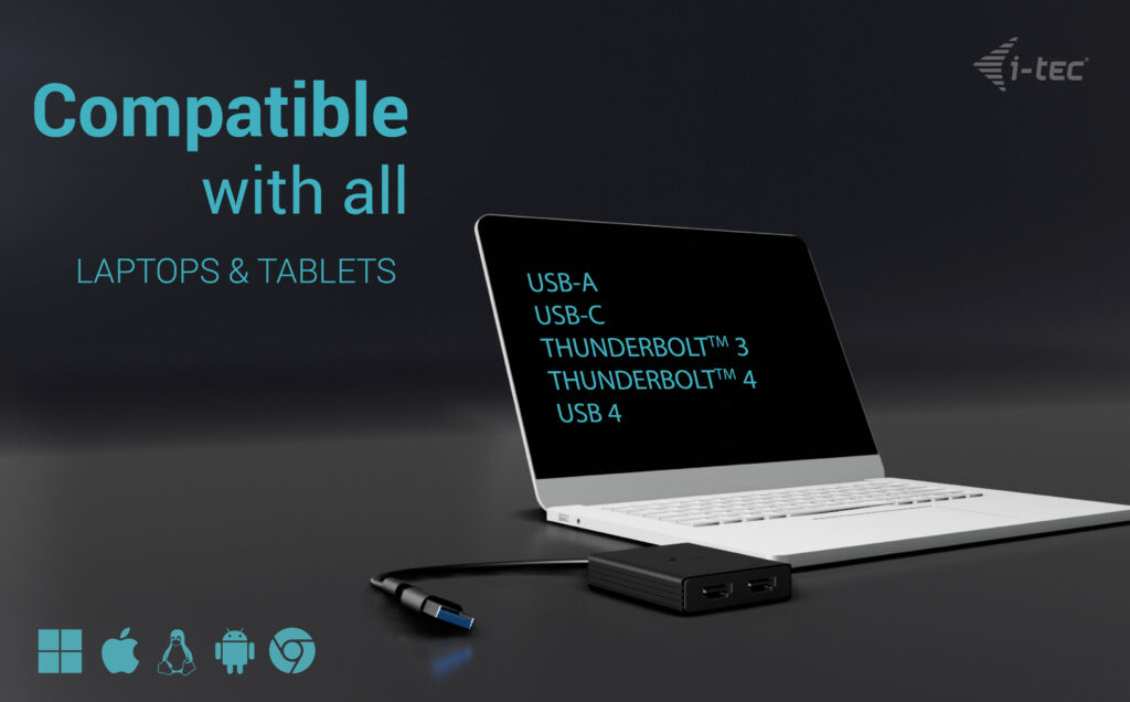 USB-a / C 2x Hdmi Adapter Dual 4k Hdmi Video Adapter