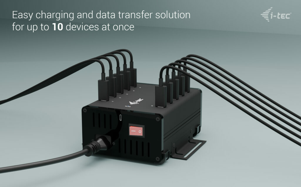 USB-c / USB-a Metal Charging + Data Hub 15w Per Port, 10x USB-c Uk
