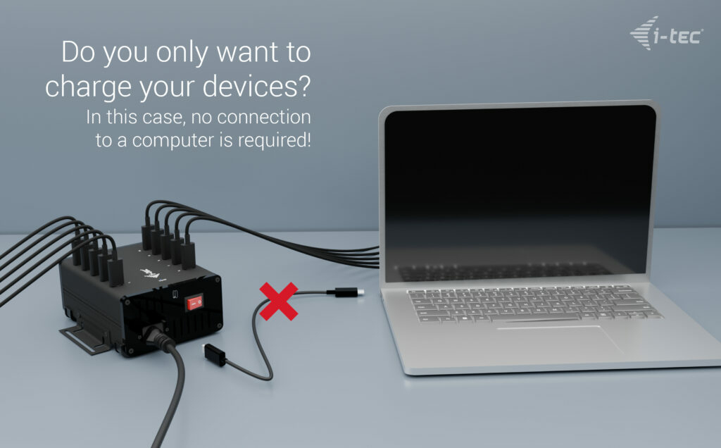 USB-c / USB-a Metal Charging + Data Hub 15w Per Port, 10x USB-c Uk