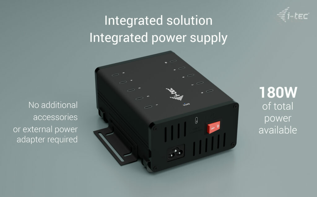 USB-c / USB-a Metal Charging + Data Hub 15w Per Port, 10x USB-c Uk