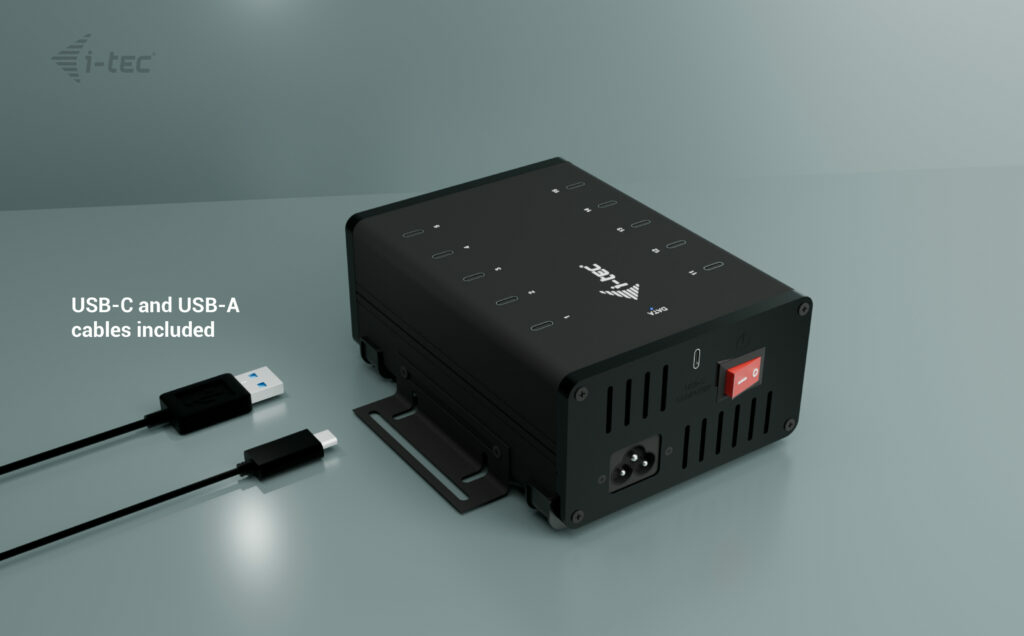 USB-c / USB-a Metal Charging + Data Hub 15w Per Port, 10x USB-c Uk