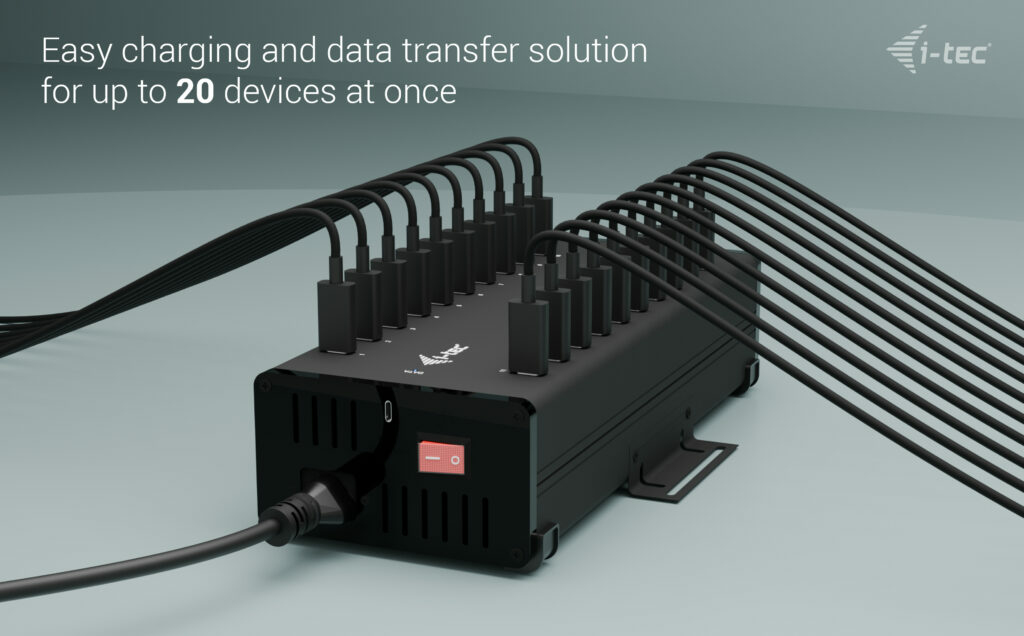 USB-c / USB-a Metal Charging + Data Hub 15w Per Port, 360w 20x USB-c