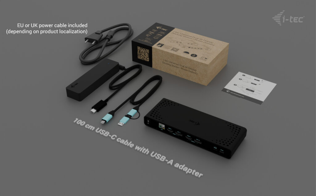Docking Station - Dual 4k - Power Delivery 85w + Charger 100w