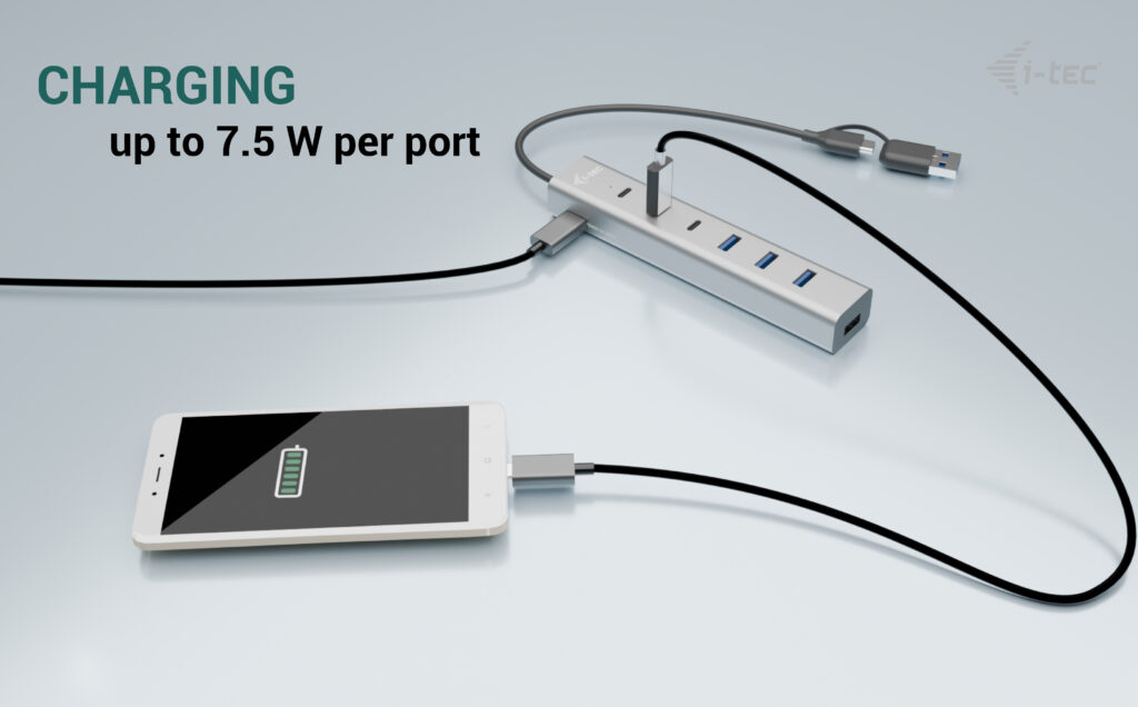 Hub 7 Port USB-a/c To 3.2 Gen1 3x USB-c, 4x USB-a
