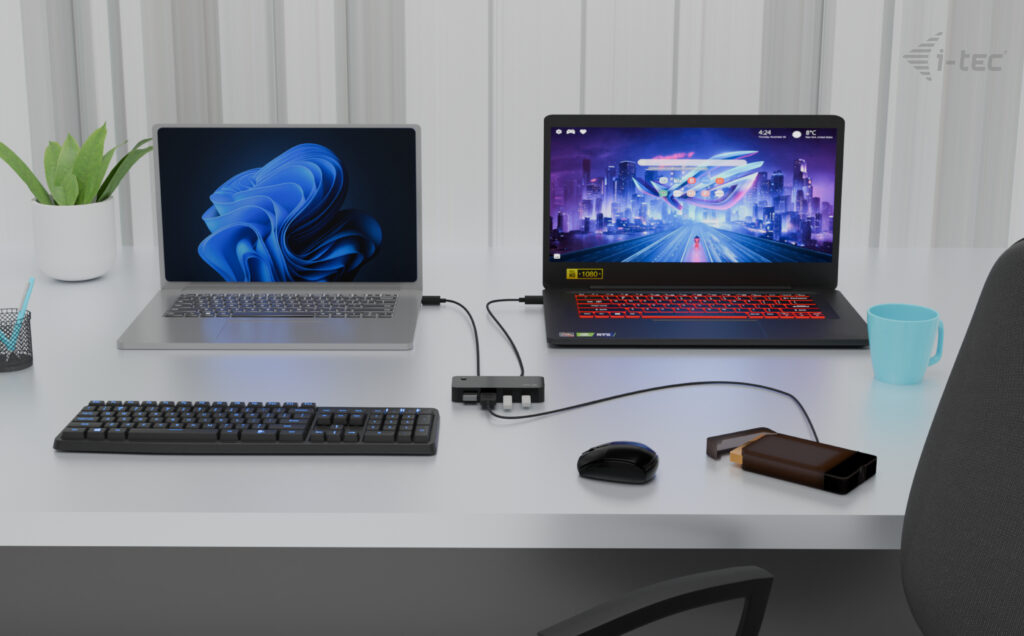 USB-a / USB-c 4 Port Hub 1x USB-c 3.1+3x USB 2.0