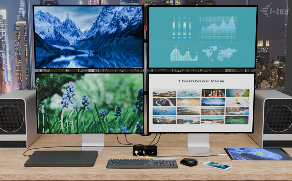 Thunderbolt 5 4x Display Docking Station - USB-c -  Power Delivery 140w