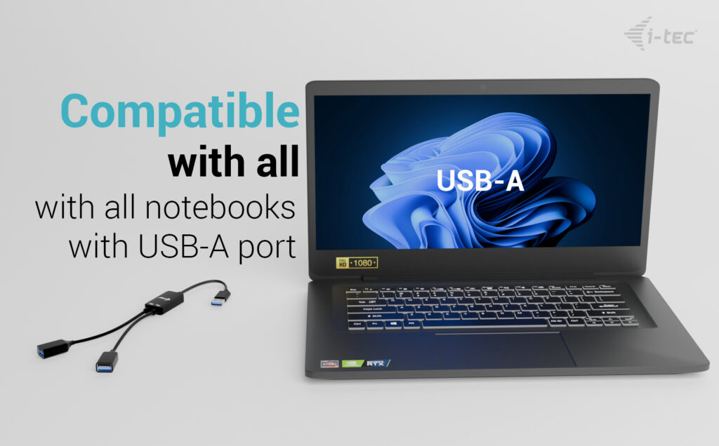USB-a Cable Hub 2 Port