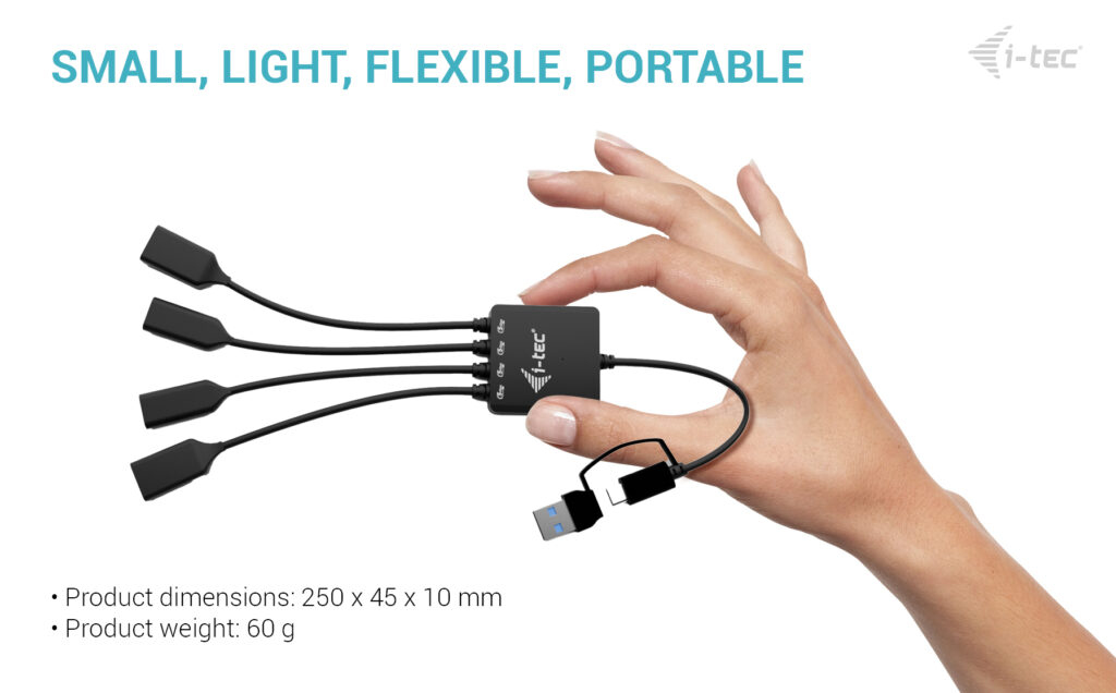 USB-c/a Cable Hub 4 Port