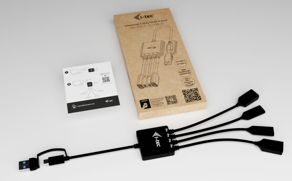 USB-c/a Cable Hub 4 Port