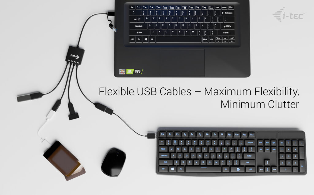 USB-c/a Cable Hub 4 Port