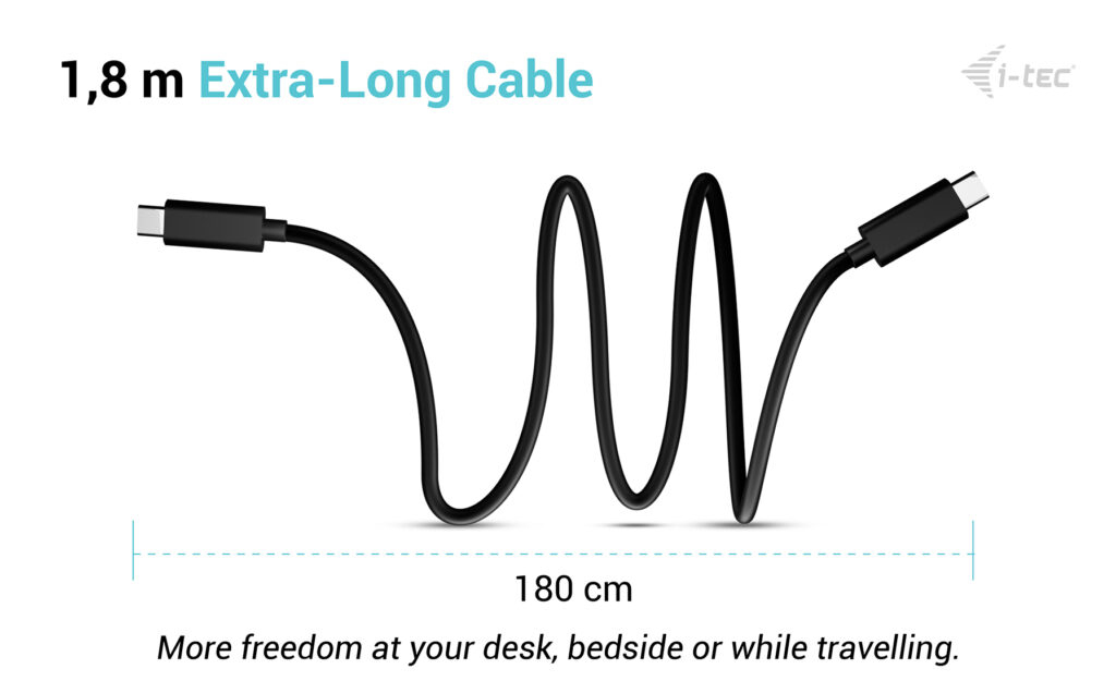 Charging Cable - USB - 1.8m - Black