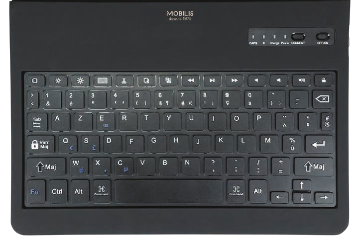Origine Case for iPad 2020 10.2i (8th/7th gen) with Azerty French Bluetooth Keyboard -Black