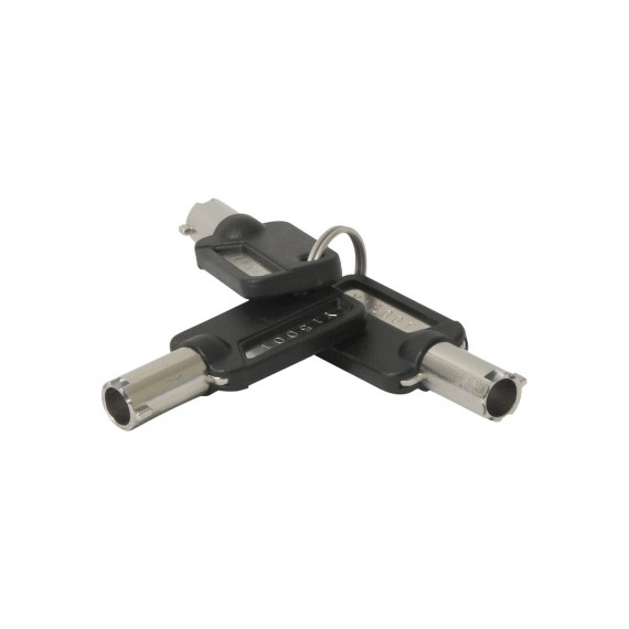 Pivoting Key Security Cable With Rotating Lock For Wedge Slot
